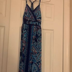 INC paisley maxi dress